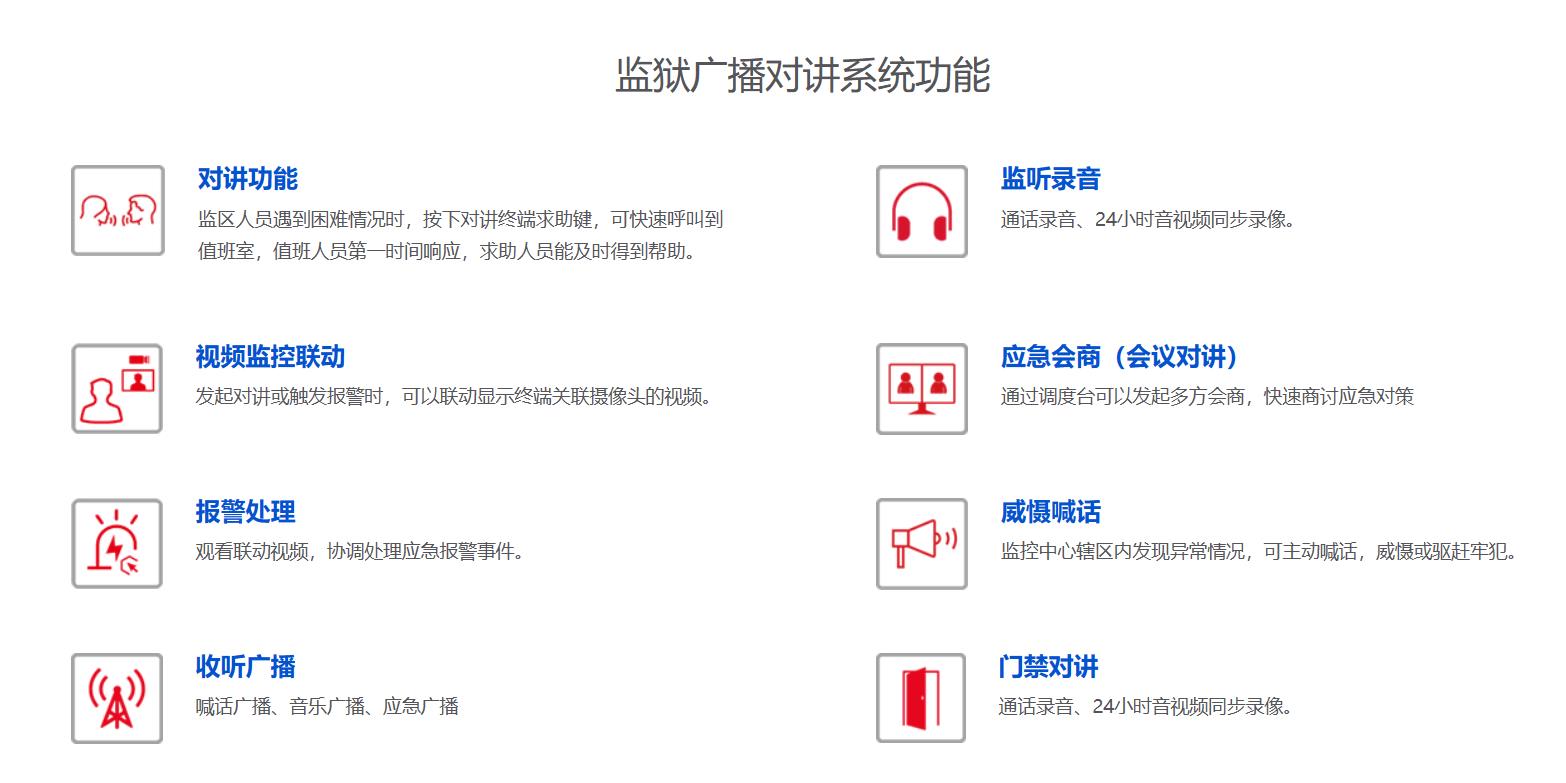 监狱远程语音对讲呼叫系统